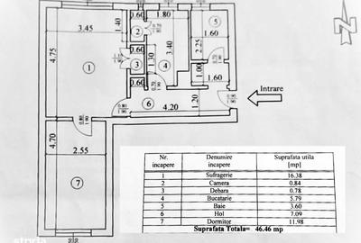 Apartament cu 2 camere semidecomandat în Central - 8