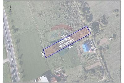 Teren 2464 mp, Sanmartin, proximitate Str. Nufarului, front 21,35 m - 1