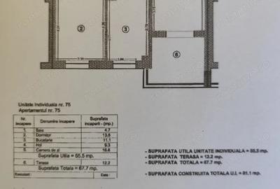 Apartament cu 2 camere decomandat în Pietroasa - 1