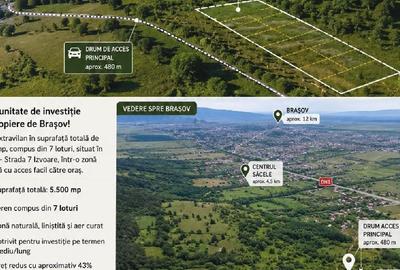 Teren agricol extravilan de 5500 mp, în Nord