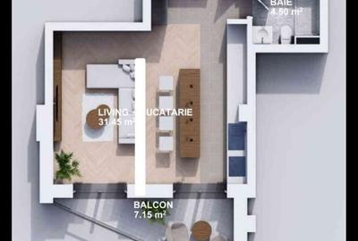 Apartament cu 2 camere decomandat în Central