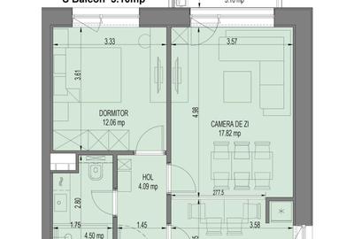 Apartament cu 2 camere decomandat în Aviației - 6