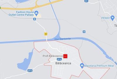 Teren de 3200 mp, în Bălăceanca - 1