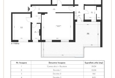 Penthouse cu 4 camere decomandat în Est - 6