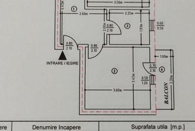 Apartament cu 2 camere decomandat în Mărăței - 1