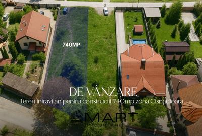 Teren de 740 mp, în Cisnădioara