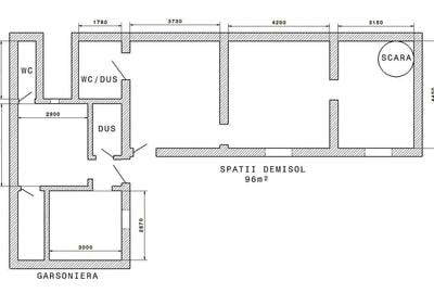 Apartament cu 4 camere semidecomandat în Central - 1