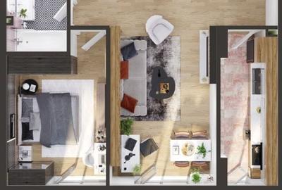Apartament cu 2 camere semidecomandat în Bulgaria