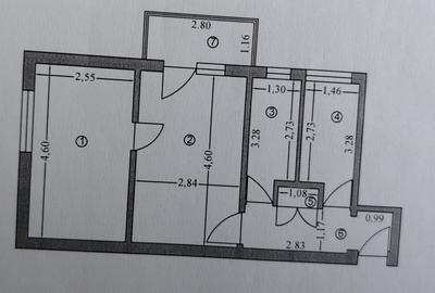 Apartament cu 2 camere semidecomandat în Găvana - 3