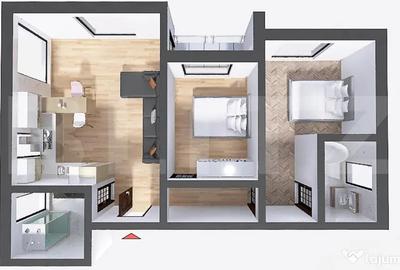 Apartament cu 3 camere decomandat în Central - 3