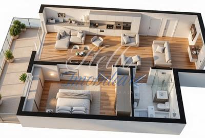Apartament cu 2 camere semidecomandat în Dâmbul Rotund