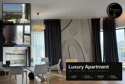 Apartament cu 3 camere, mobilat în Barbu Văcărescu