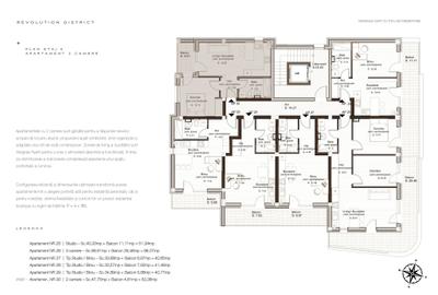 Apartament cu 3 camere în Republicii