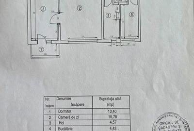 Apartament cu 2 camere semidecomandat în Micro 11