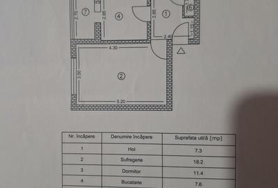 Apartament cu 2 camere decomandat în Central
