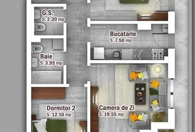 Apartament cu 3 camere decomandat în Theodor Pallady