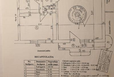 Garsonieră decomandată în Central