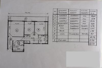 Apartament 3 camere, Drumul Taberei - 200m Metrou, bloc 1980 - 19