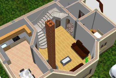 Casă cu 5 camere cu Teren 250 Mp în Km 4 - 6