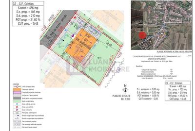 Teren Construcții intravilan de 552 mp, în Cristian - 2