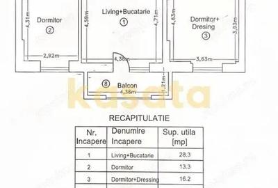 Apartament cu 3 camere semidecomandat, mobilat în Central - 11