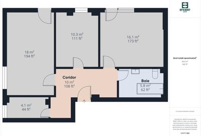 Apartament cu 2 camere decomandat în Șagului - 10