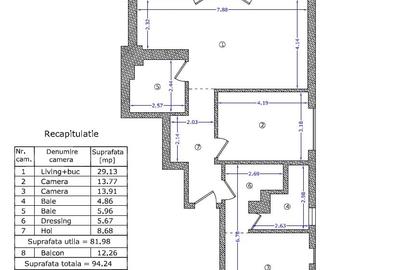 Barbu Vacarescu - Floreasca 3 camere lux nou - 13