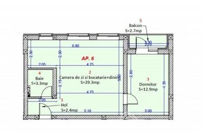 Apartament cu 2 camere si loc de parcare etaj 1 zona Unimat - 4