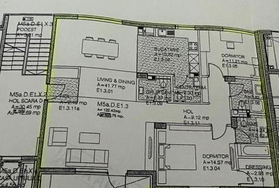 Apartament cu 3 camere în Odăile - 4