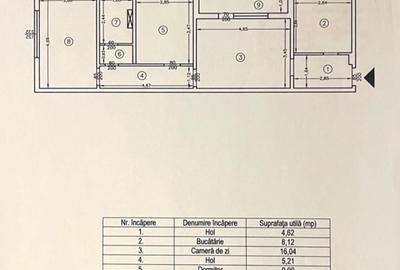 Etaj 2 -Tatarasi Dispecer-3 Camere Confort 1-bloc fara risc - 11