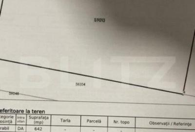 Parcele de 642 mp ,intravilane, zona rezidentiala Burdujeni - 2