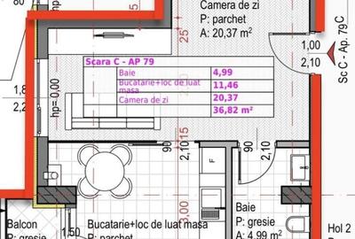 Apartament studio de 36,82mp langa Iulius Mall - 7