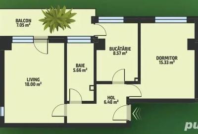 Apartament cu 2 camere decomandat în Tătărași