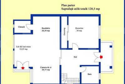 Casă cu 5 camere cu Teren 500 Mp în Central - 9