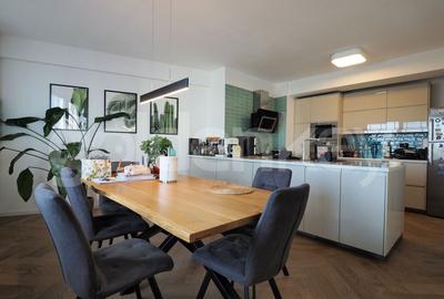 Penthouse cu 4 camere semidecomandat, mobilat în Barbu Văcărescu - 6