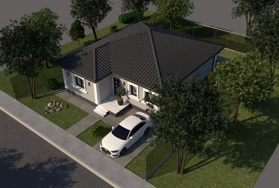 Casa individuala 3 camere pe parter  370mp curte - 5