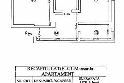 Apartament decomandat cu 2 camere mobilat si loc de parcare - 1