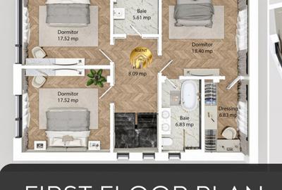 Vila Premium – 5 Camere | 410 mp Teren | Panouri Solare 12 kW & Pompa de Caldura - 12