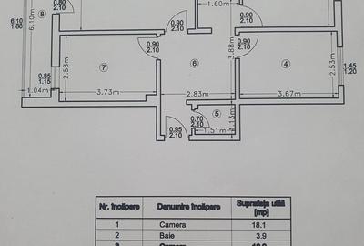Apartament cu 3 camere decomandat în Mircea cel Bătrân - 2
