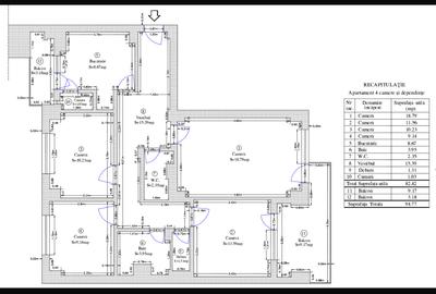 Vânzare apartament 4 camere decomandat - 1