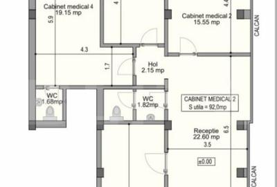 Spatiu medical, 92 mp utili, parter, la cheie, zona centrala - 1