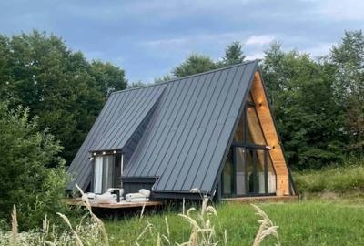 Cabana A frame situata langa padure si la marginea islazului - 16