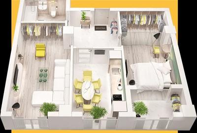 Apartament cu 2 camere decomandat în Frumoasa