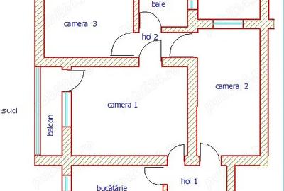 Proprietar inchiriez apartament 3 camere - CETATE -zona Casa de Cultura Proprietar inchiriez apartament 3 camere - CETATE -zona Casa de Cultura - 10