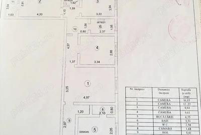 Apartament cu 4 camere semidecomandat în Micro 17