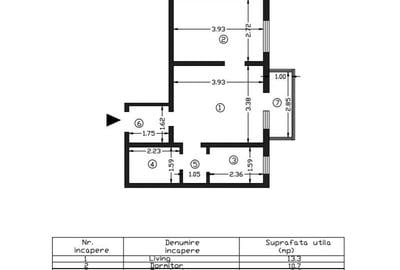 Apartament cu 2 camere în Central