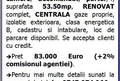 Poarta 6, decomandat, 2 camere, parter, gaze, renovat, vanzari Constanta - 9