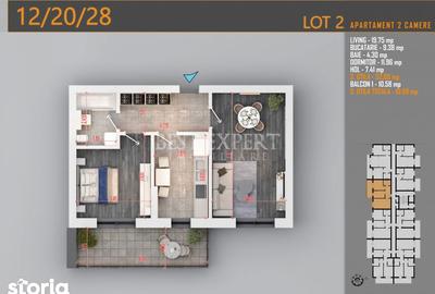 Apartament cu 2 camere în Titan - 1