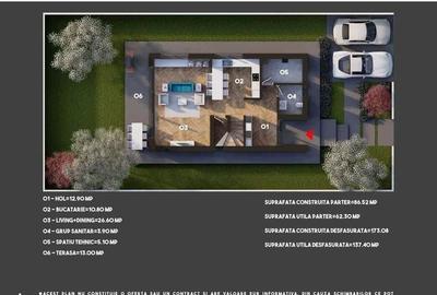 Casa 4 camere 155mp | Tunari | 0 comision | teren 350mp - 3