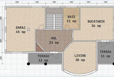 Casă cu 4 camere cu Teren 400 Mp în Țiglina 1 - 3